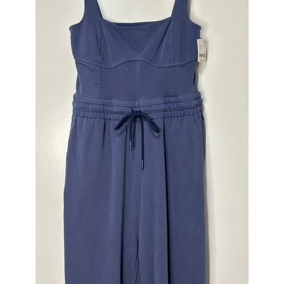 Free People Inbound Onesie Midnight Navy Size Small NWT Chic Comfy Stretchy - Picture 4 of 16